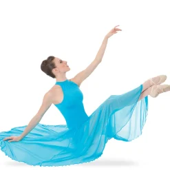 Long Mock T-Neck Dance Dress