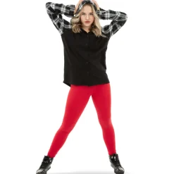 Long Sleeve Hooded Plaid Shirt