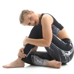 Marble Mid Rise Leggings