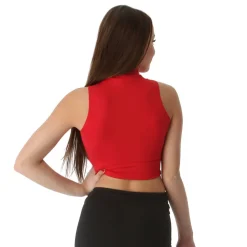 Mock Neck Crop Top