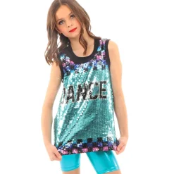 Ombre Checker Dance Sequin Jersey