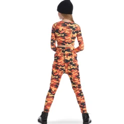 Orange Camo Harem Pant