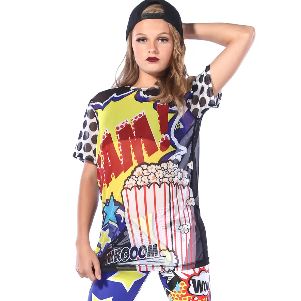 Pop Art Poppin Short Sleeve Mesh