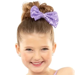 Purple Sequin Bow