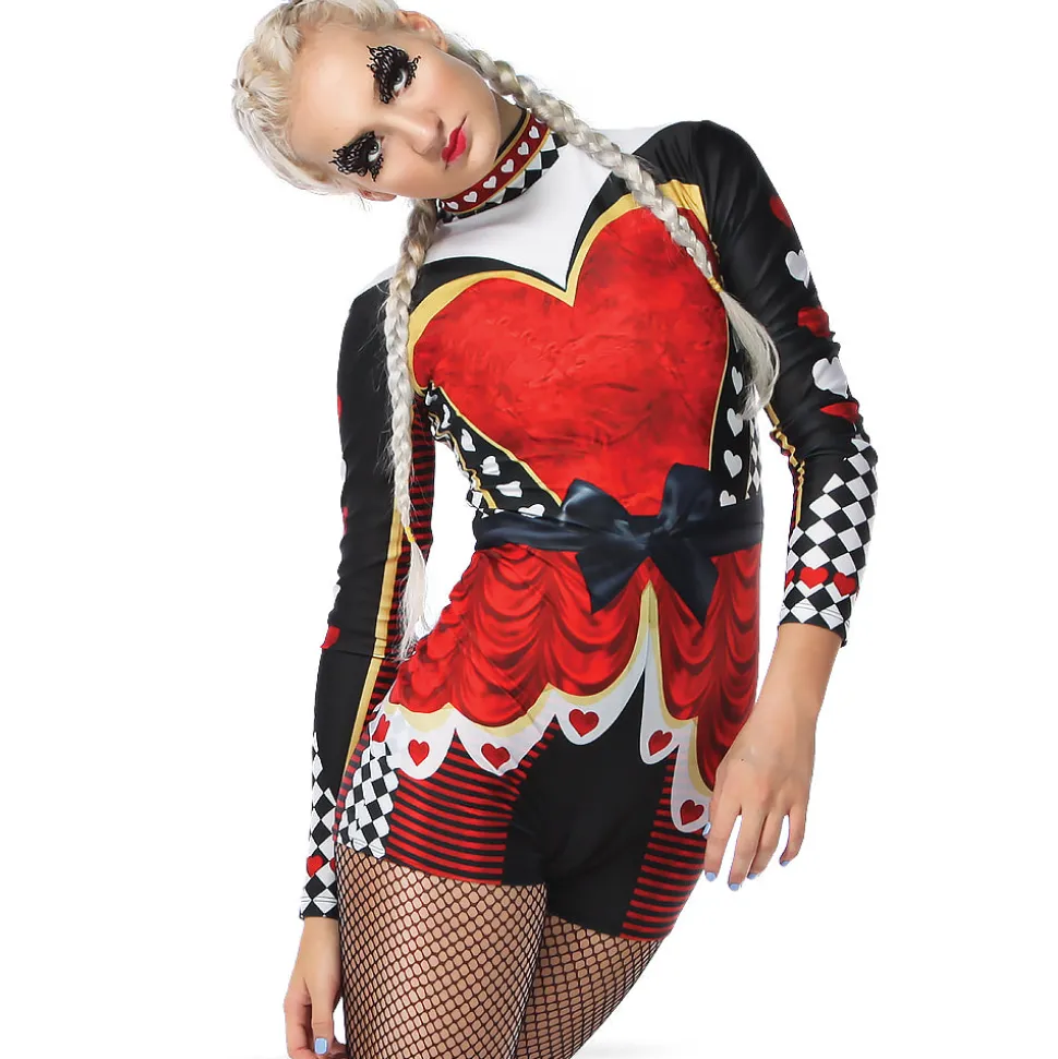Queen of Hearts Biketard