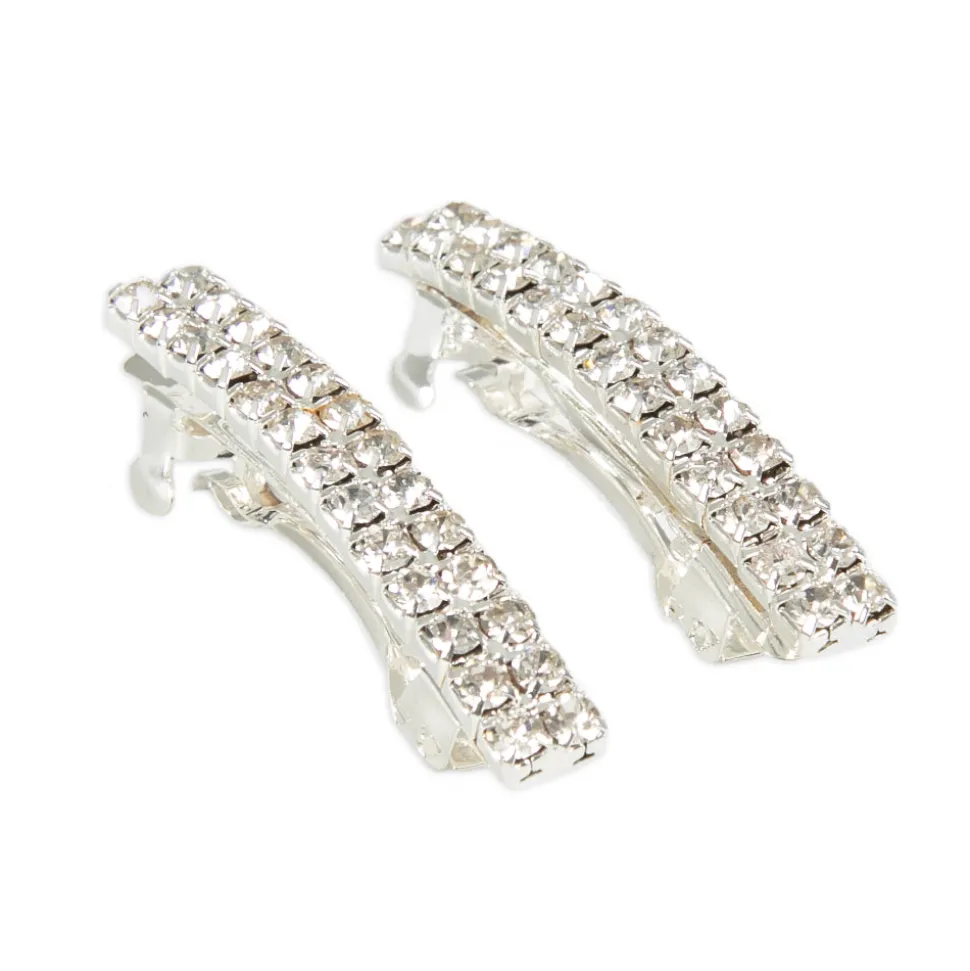 Rhinestone Barrette Pair