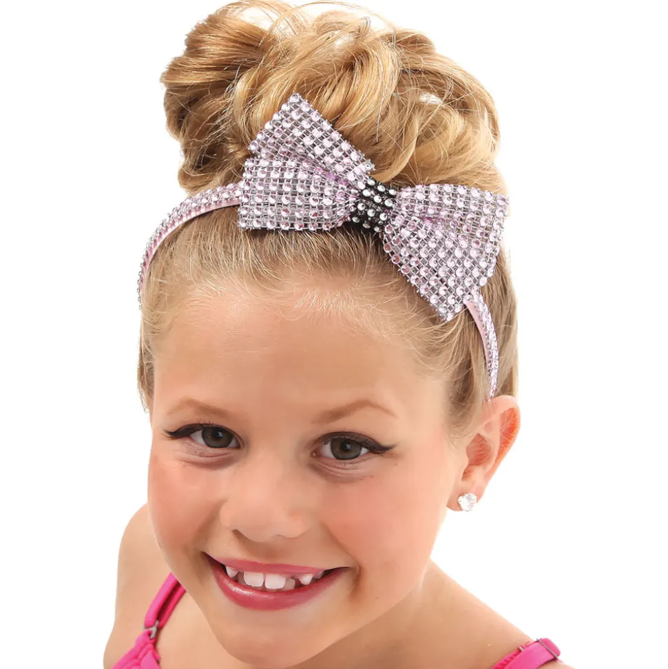 Rhinestone Headband with Contrast Trim