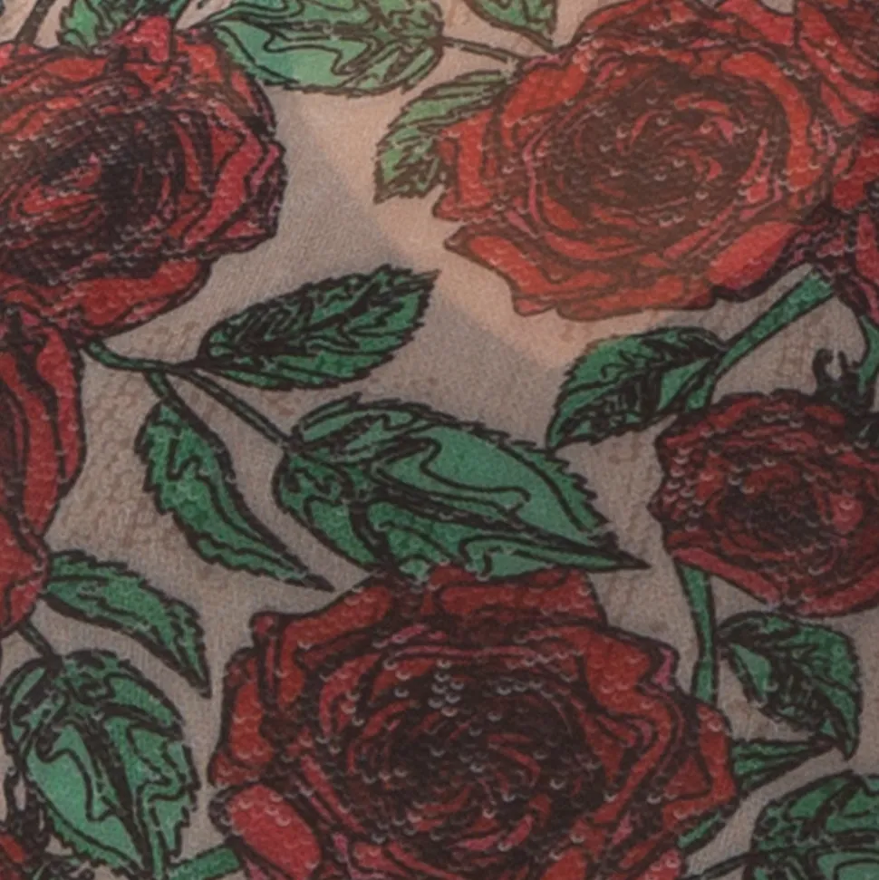 Rose Mesh Leotard