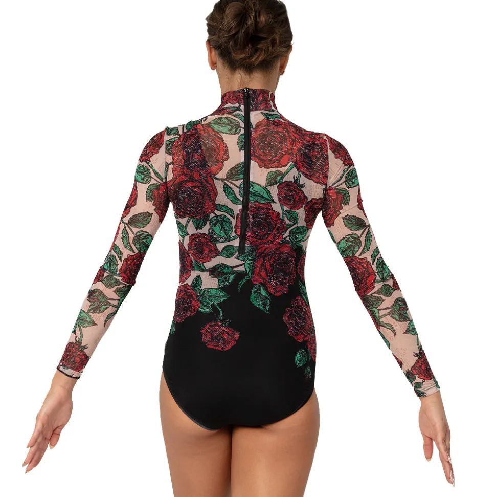 Rose Mesh Leotard