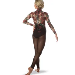 Rose Mesh Unitard