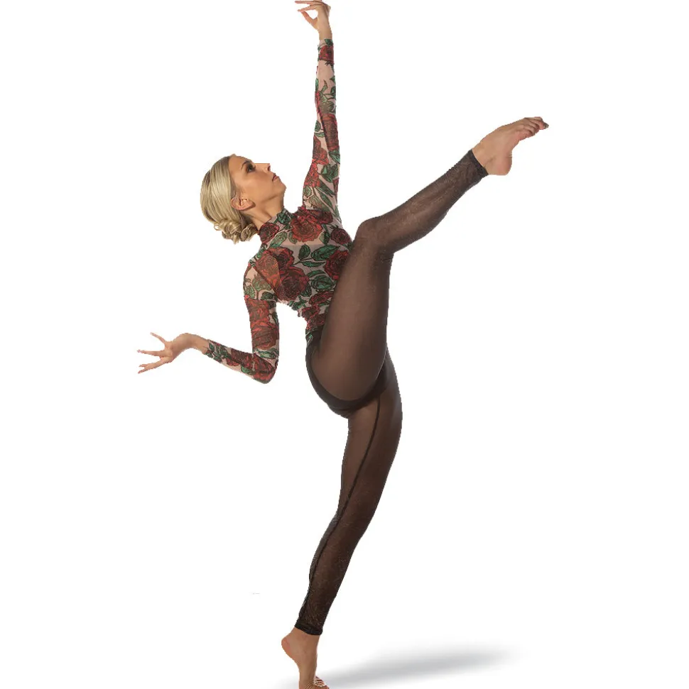 Rose Mesh Unitard