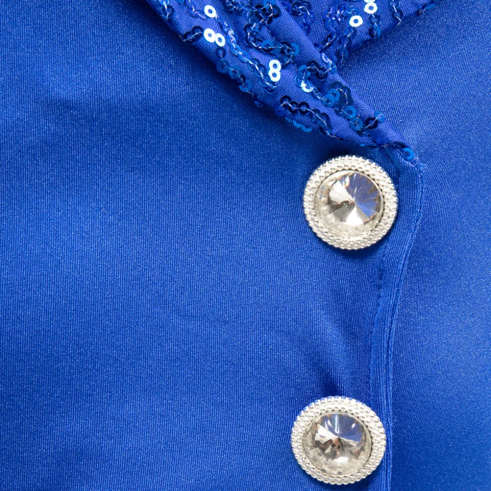 Sequin Lapel Dress