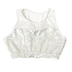 Sequin Mesh Sweetheart Bra