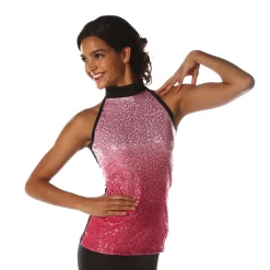 Sequin Ombre Mockneck Tunic