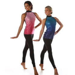 Sequin Ombre Mockneck Tunic