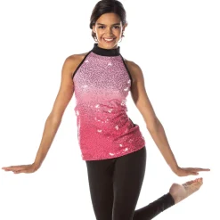 Sequin Ombre Mockneck Tunic