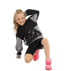 Sequin Panel Windbreaker