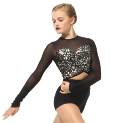 Sequin Ruched Top