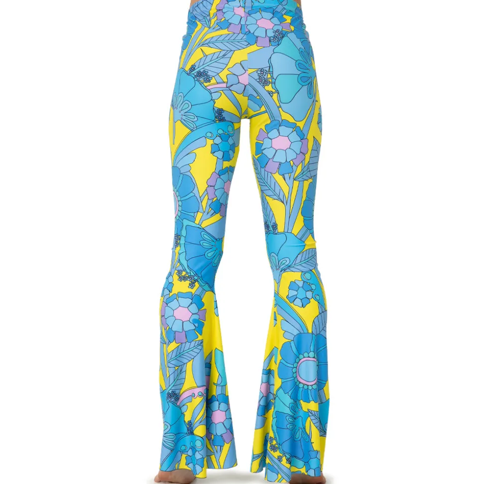 60s Floral Bell Bottoms Pants
