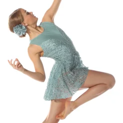 Skirted Plunge Leotard
