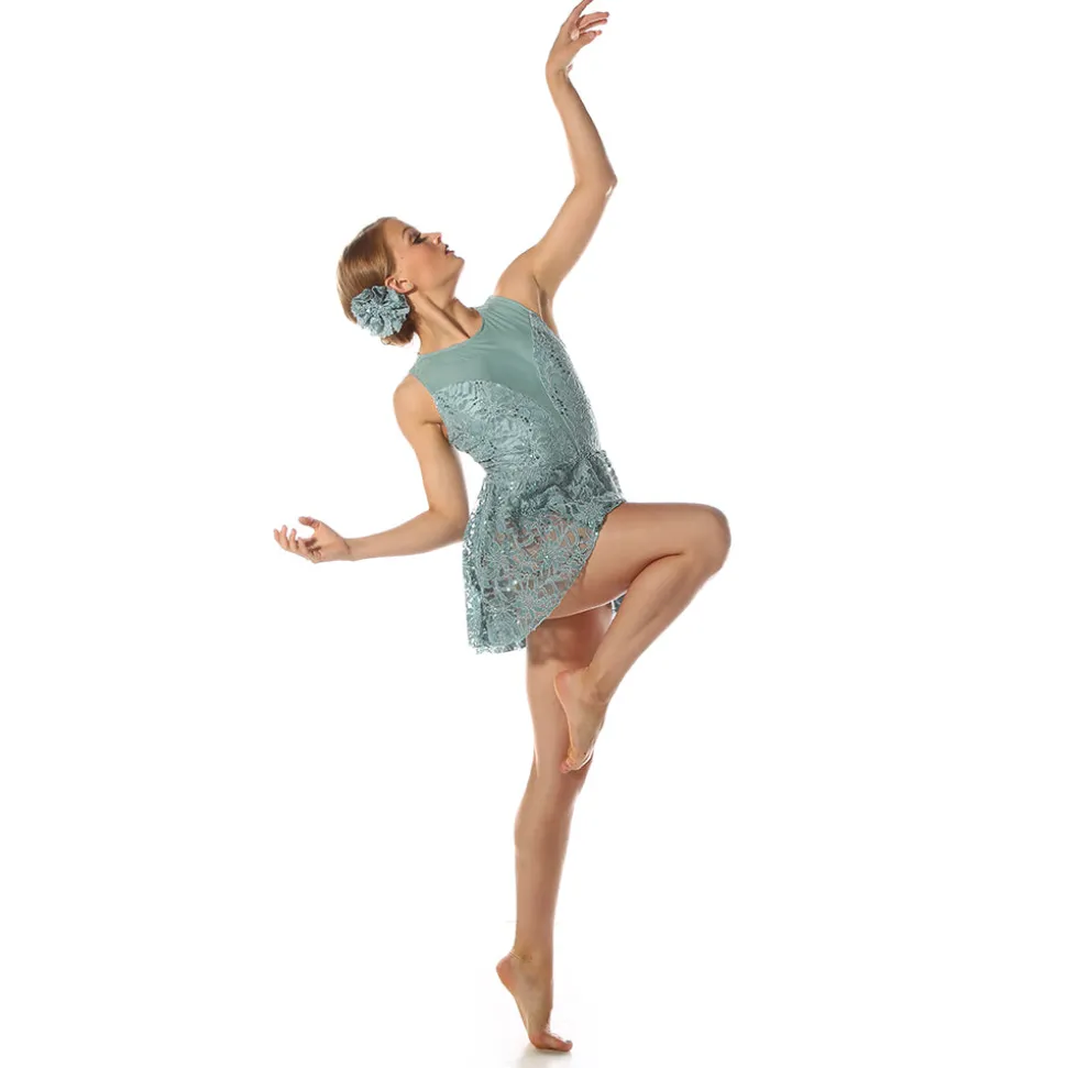 Skirted Plunge Leotard