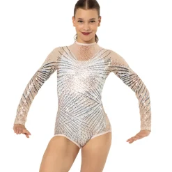 Starburst Geometric Sequin Leotard