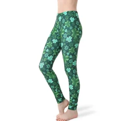 St Patrick's Day Clover Leggings