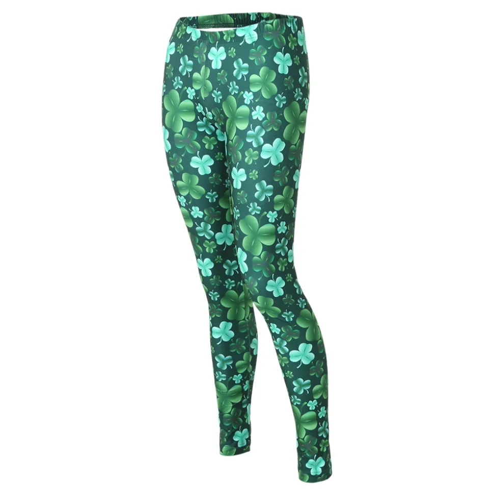 St Patrick's Day Clover Leggings