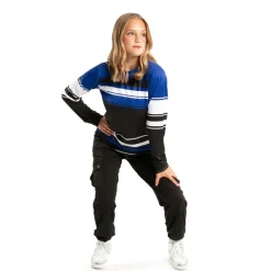 Stripe Colorblock Long Sleeve Shirt