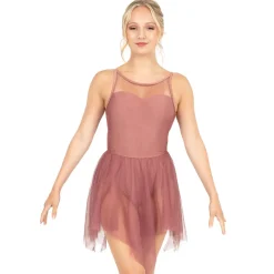 Sweetheart Mesh Handkerchief Lyrical Dress