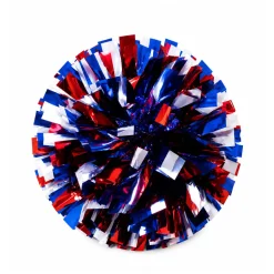 Three-Color Metallic Cheerleading Pom Poms