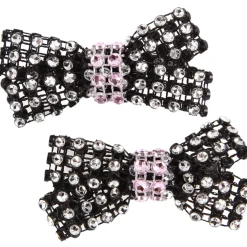 Two Tone Small Rhinestone Clips