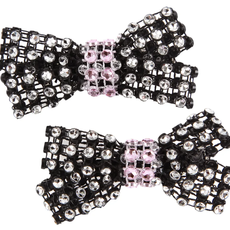 Two Tone Small Rhinestone Clips