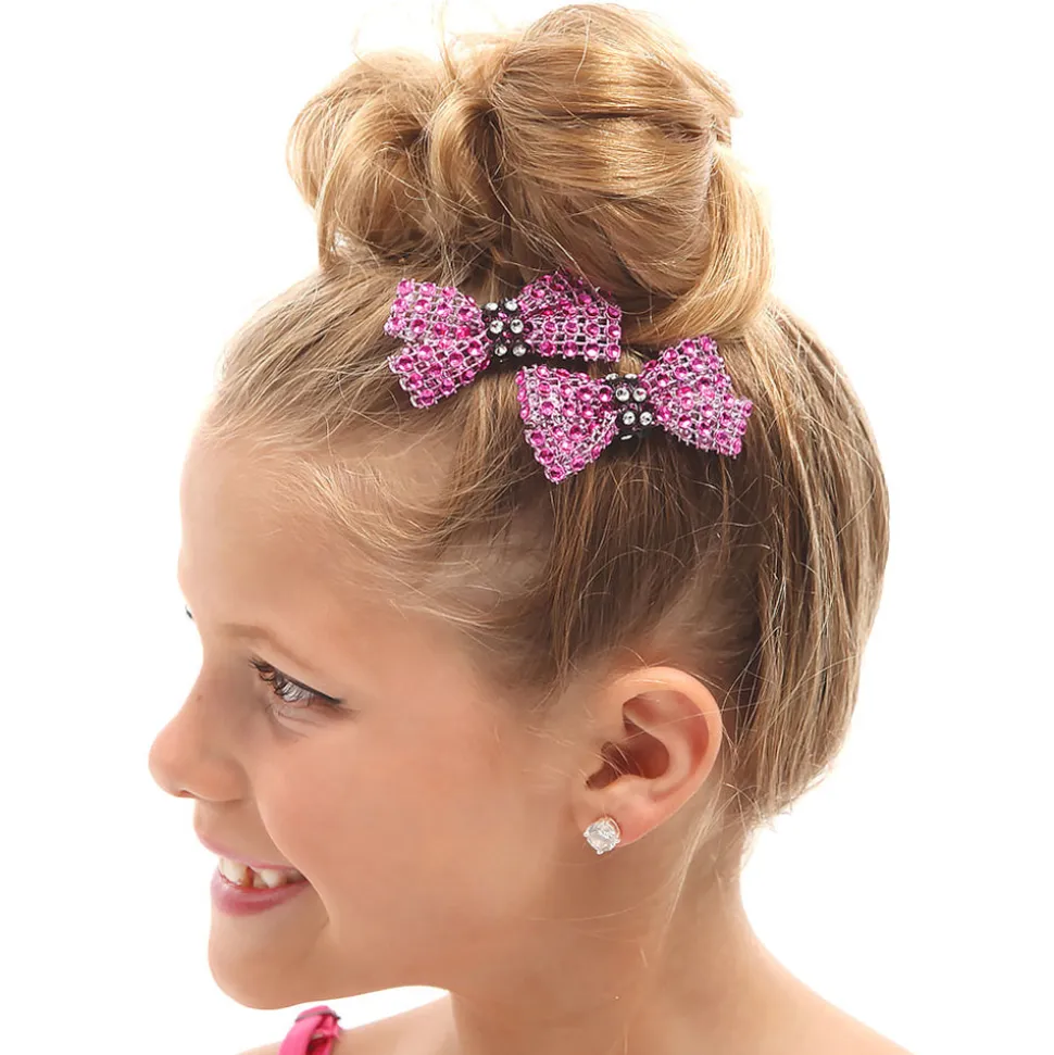 Two Tone Small Rhinestone Clips
