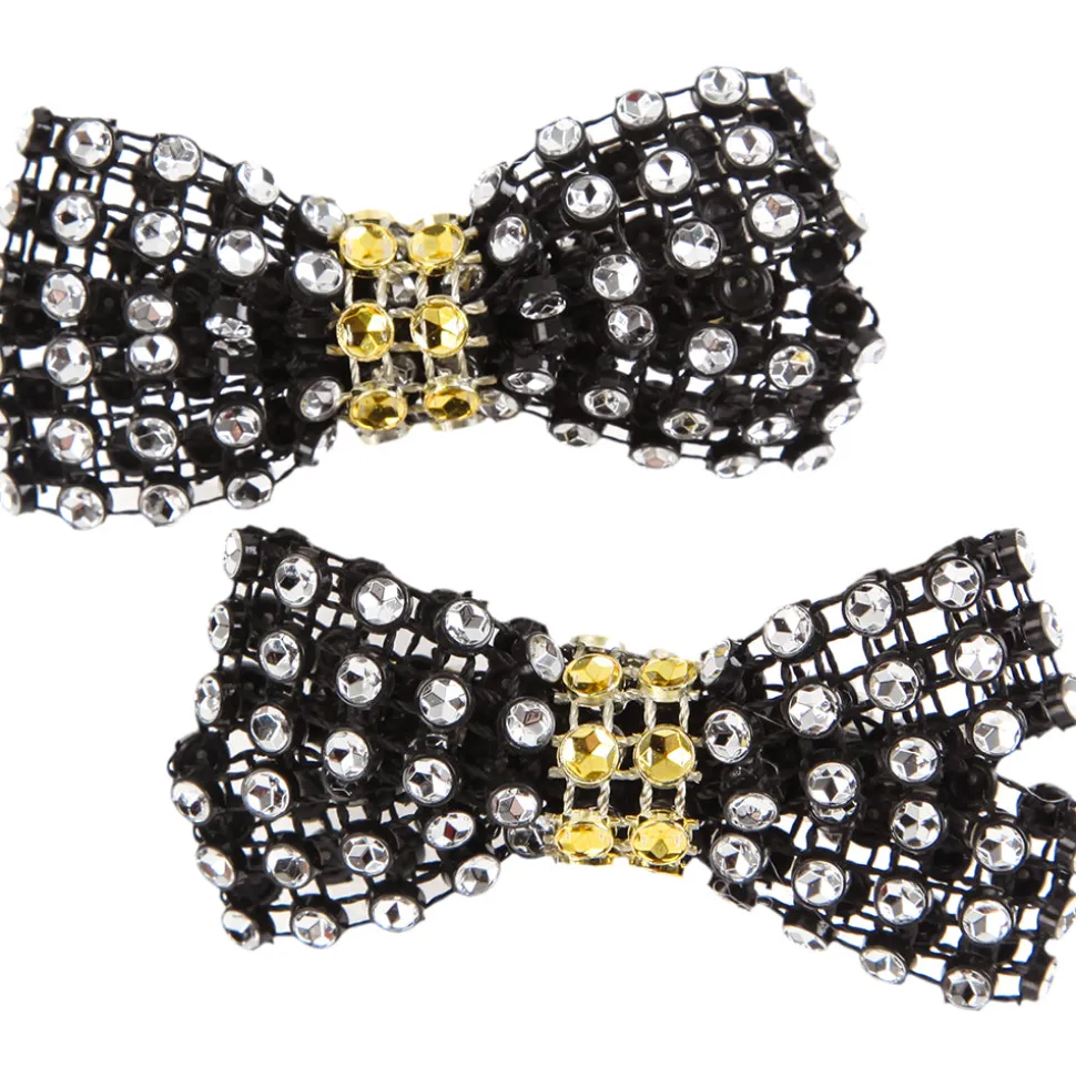 Two Tone Small Rhinestone Clips