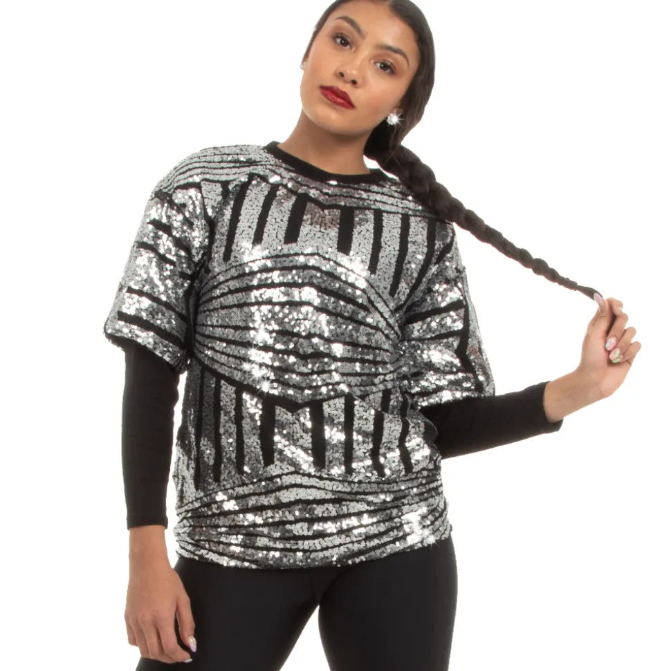 Up in Smoke Sequin Long Sleeve