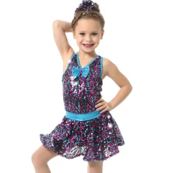Uptown Sparkle Biketard w/Skirt