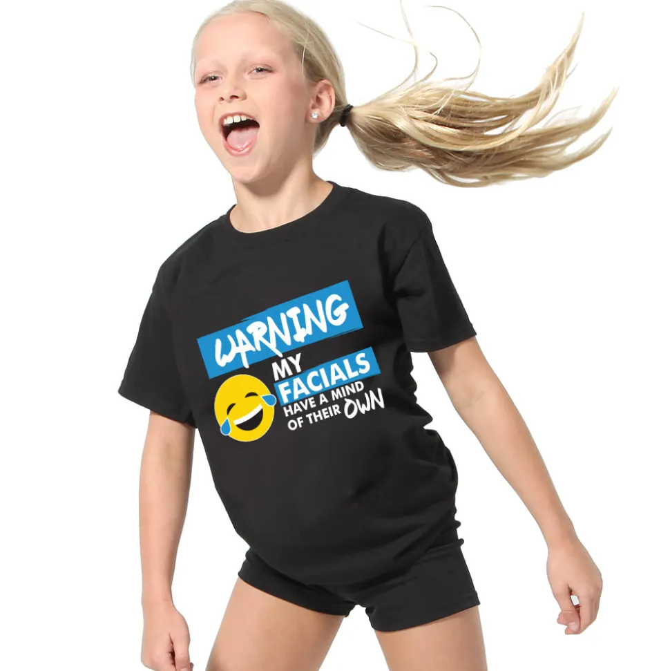 Warning My Facials Tee
