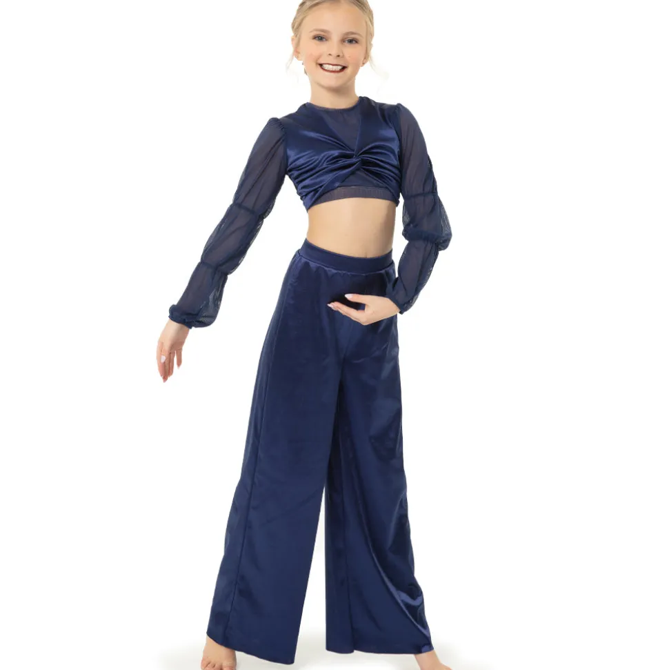 Youth Billow Sleeve Twist Midi Top