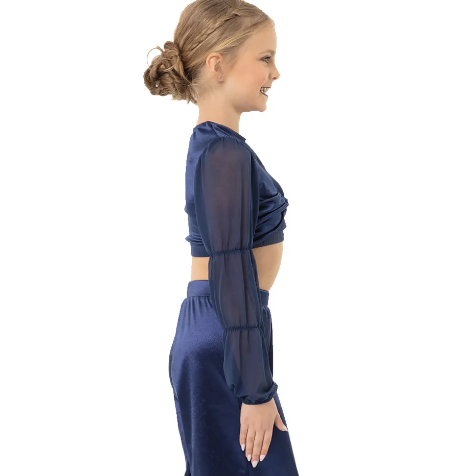 Youth Billow Sleeve Twist Midi Top