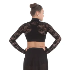 Youth Body Wrapper Lace Crop Jacket