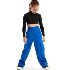 Youth Cargo Parachute Wide Leg Cinched Pants