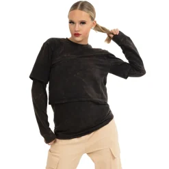 Youth Confused Distressed Long Sleeve