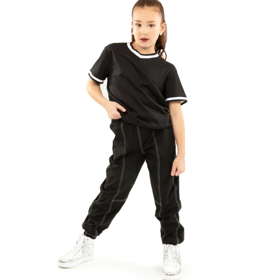 Youth Contrast Stitch Elastic Joggers