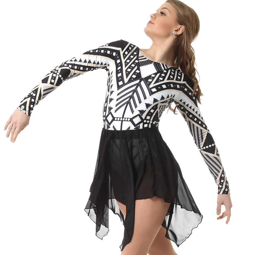 Youth Deco Long Sleeve Leotard