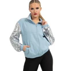 Youth Denim Sequin Jacket