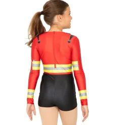 Youth Firefighter Long Sleeve Biketard