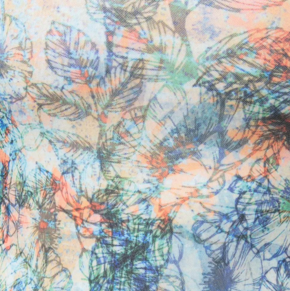 Youth Floral Mesh Unitard