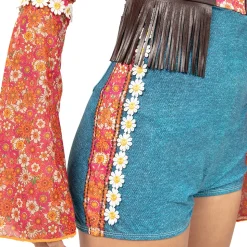 Youth Flower Power Hippie 70s Biketard
