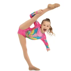 Youth Fluoro Flora Leotard